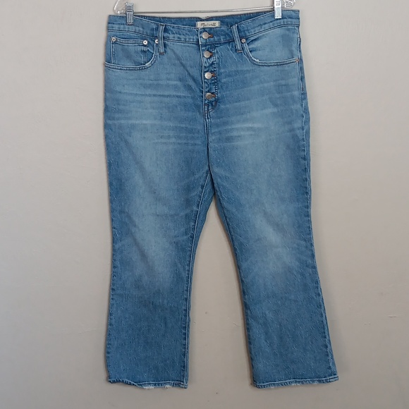 Madewell Cali Demi-Boot Jeans in Dory Wash Size 32 - Picture 7 of 7